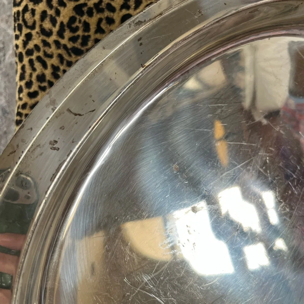 Williams Sonoma Large Silver Oval Tray NWT